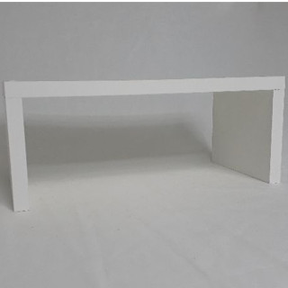 Apoio de mão punho em MDF com base maior para manicure, com tapa furo na cor branca para não aparecer os parafusos.