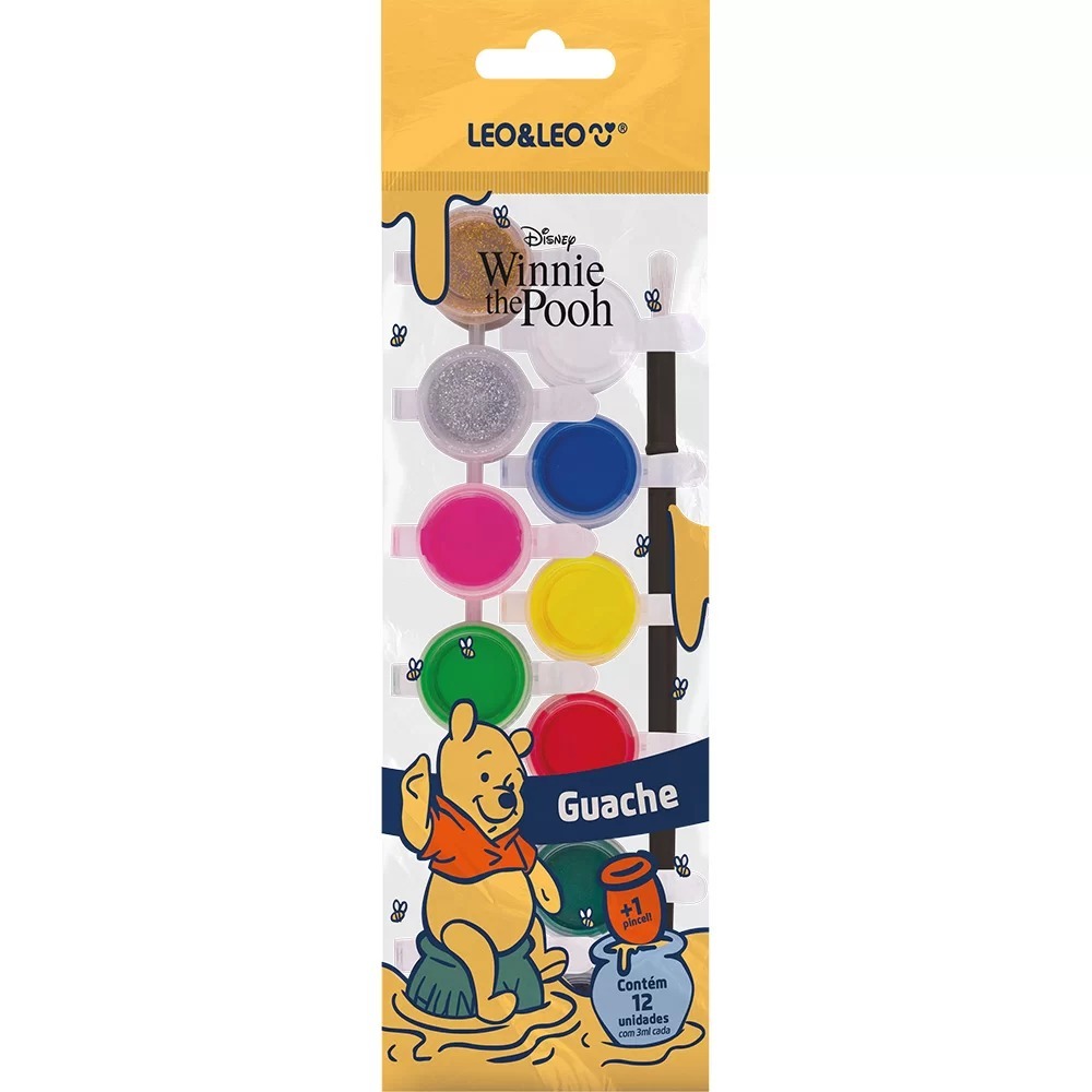 Tinta Guache Ursinho Pooh Blister Leo&Leo