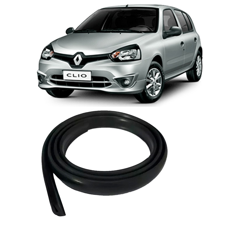 Borracha Vedação Friso Acabamento Churrasqueira Renault Clio Hatch Sedan