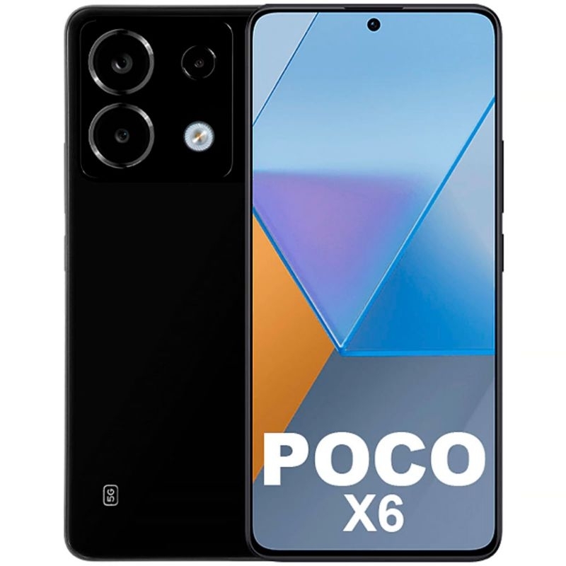 Smartphone Xiaomi Poco X6 5G Com 256GB 12 RAM, Snapdragon 7s Gen2, Tela Amoled 120Hz, NFC, Câmera 64MP, Carregador 67W, Leitor Biométrico Na Tela, Global, Já no Brasil