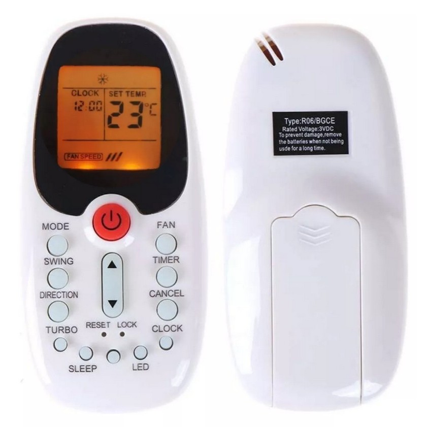 Controle Ar Condicionado Bgce/r06 Komeco Comfee Midea C/ Luz