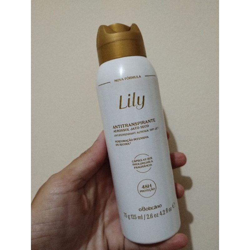Desodorante Aerossol Antitranspirante Lily Clássico oBoticário