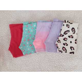 Kit 5 bermudas shorts ciclista infantil menina cotton tamanho 1 ano ao 8 anos em Oferta na Shopee