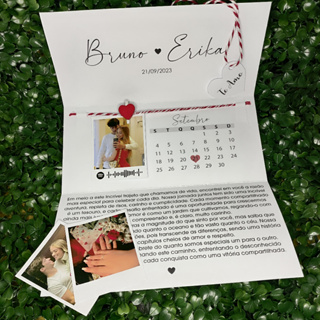 Carta Personalizada Data Especial + 2 Fotos em Oferta na Shopee