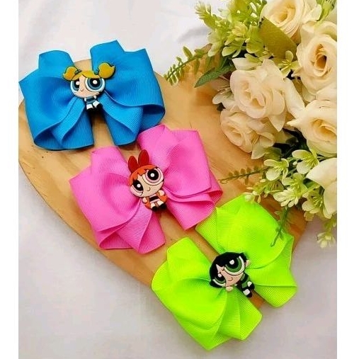 LAÇO MENINA SUPER PODEROSAS, LINDINHA FLORZINHA E DOCINHO. LAÇO TEMÁTICO. em Oferta na Shopee