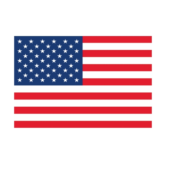 Adesivo não resinado Bandeira dos Estados Unidos 30x20 15x10 10x6cm