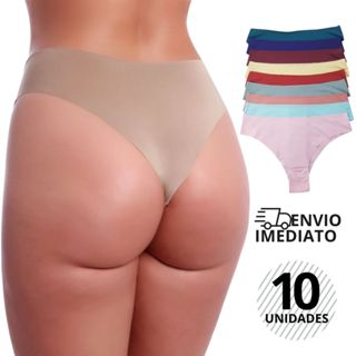 Kit 10 Calcinha Sem Costura Tanga Corte A Laser Não Marca - Laser