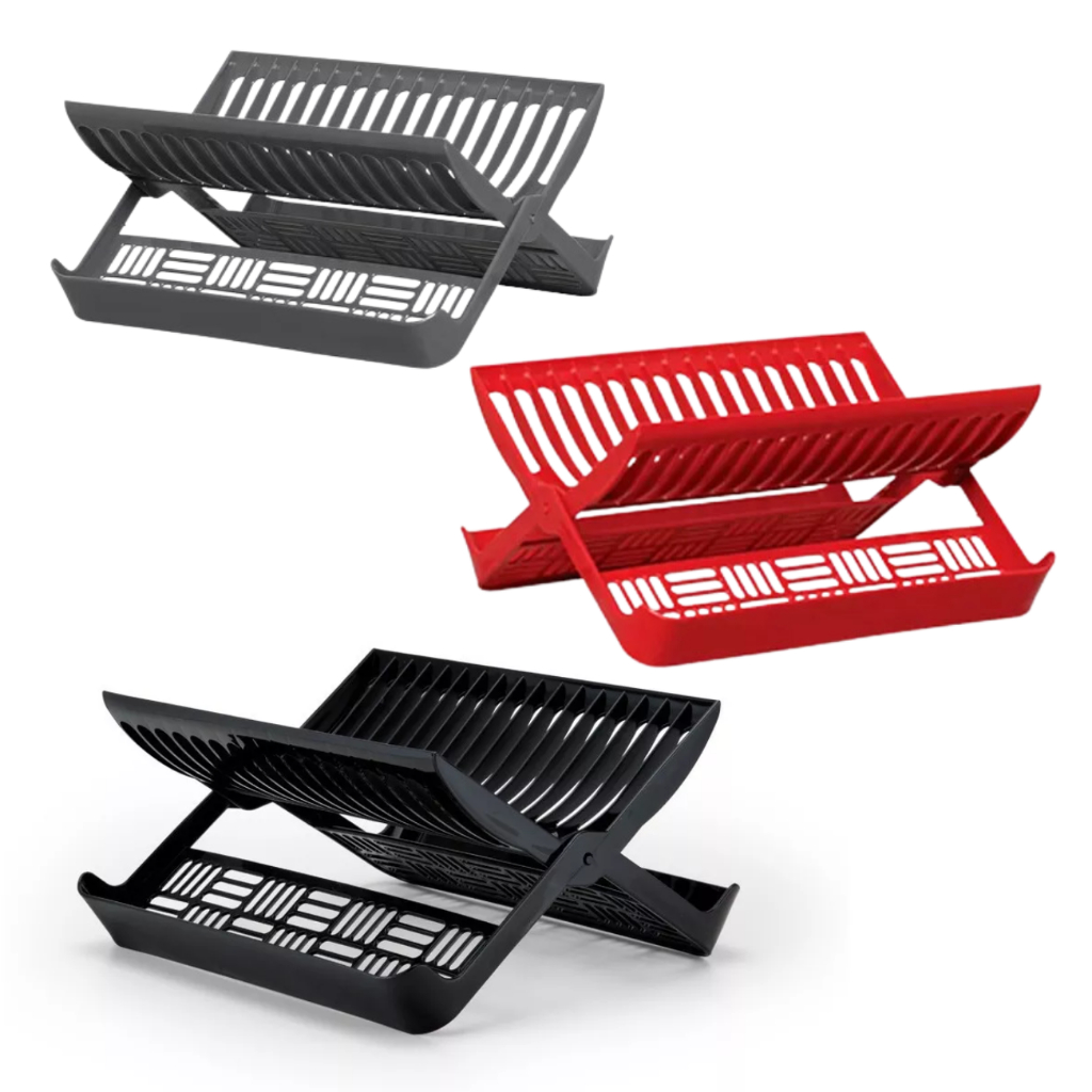Escorredor Dobravel Secador De Louças Pratos e Talheres Plastico Top Chef Super Resistente