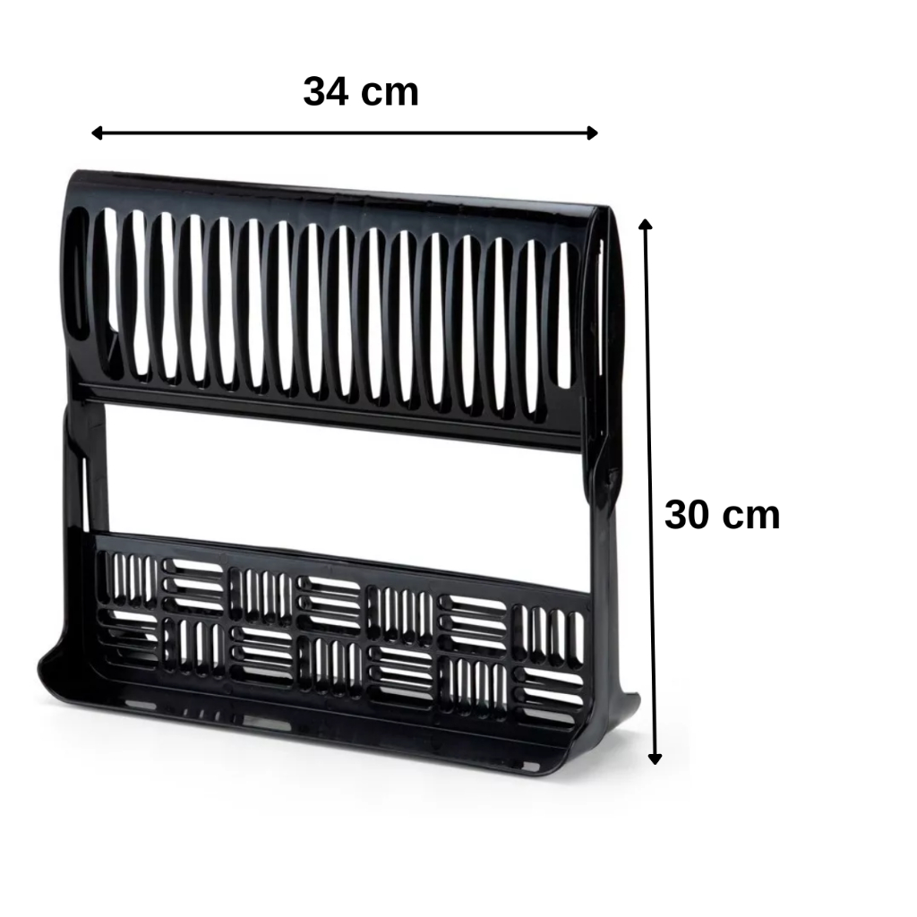 Escorredor Dobravel Secador De Louças Pratos e Talheres Plastico Top Chef Super Resistente — imagem 2 de 2