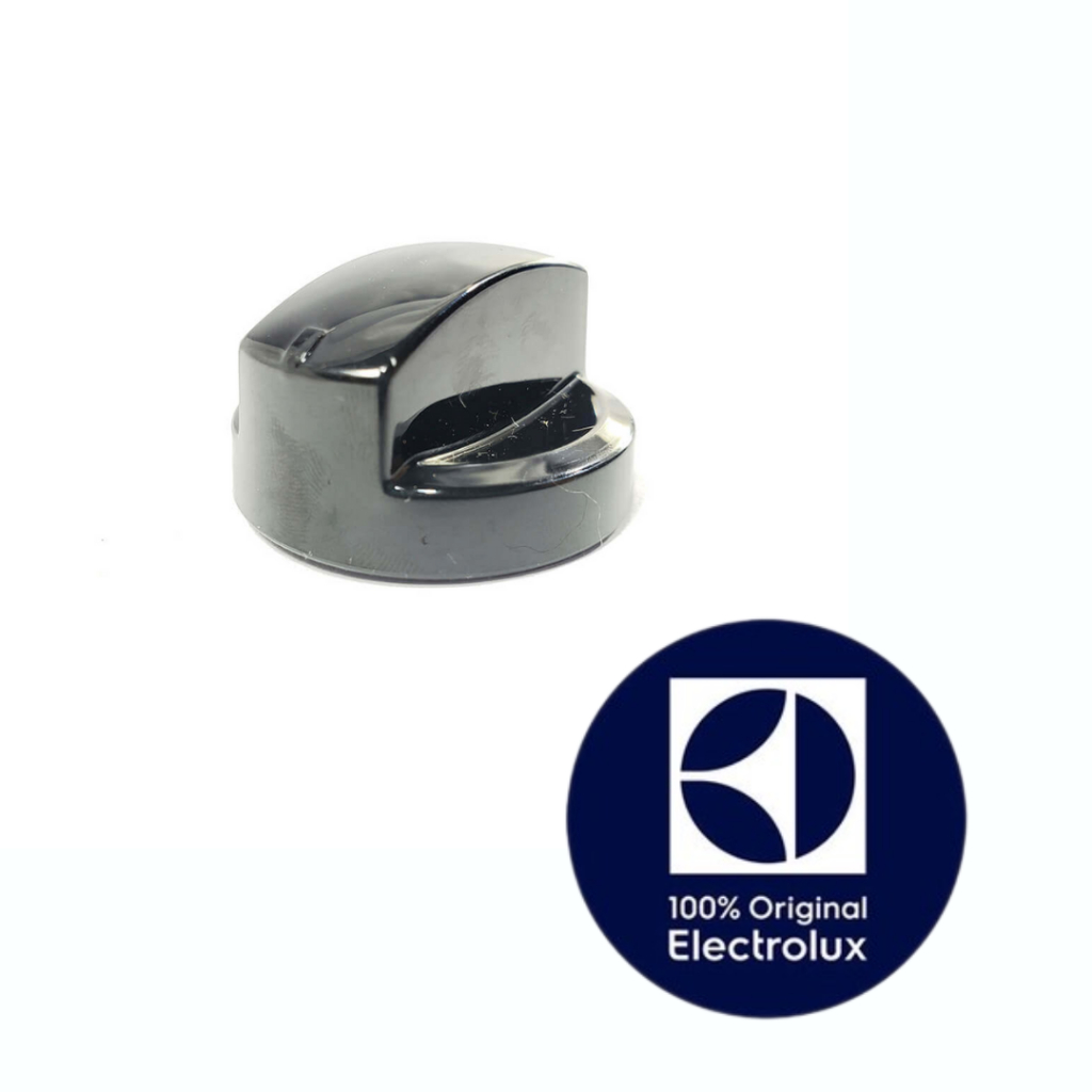 BOTÃO/MANÍPULO DE MESA PRETO ORIGINAL PARA FOGAO ELECTROLUX - A99937001 - 76UB6,76USV,76UPV,76SPV,56TAX...