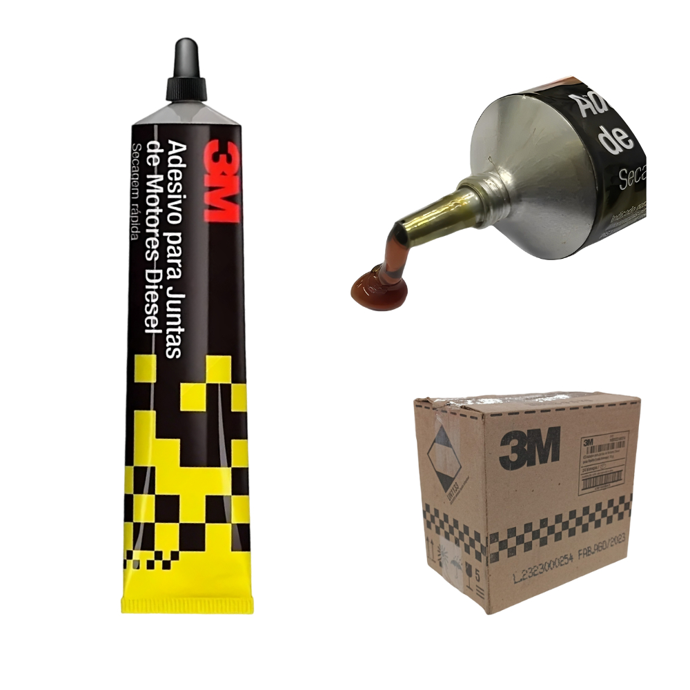 Kit 2 Adesivo Cola Junta Motor E Câmbio Carro Moto Caminhão Diesel Alta Temperatura