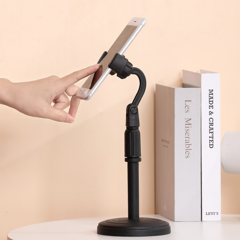 Suporte de Mesa para Celular Altura Ajustável Ângulo de 360º Universal e Prático - detalhe