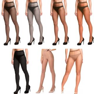 Kit 3 Meia Calca Fio 20 Fina Efeito Transparente Modelo Europeu Trifil Original Promocao