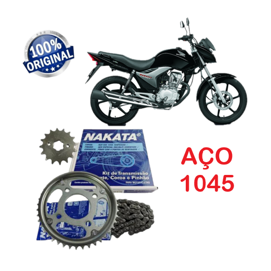 Kit Relação Titan 150/sport/fan150 2007 2008 Nakata Original em Oferta na Shopee