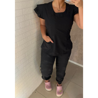 Conjunto Scrub Sofia (bata dupla + calça) | COAT LAB Jalecos & Scrubs