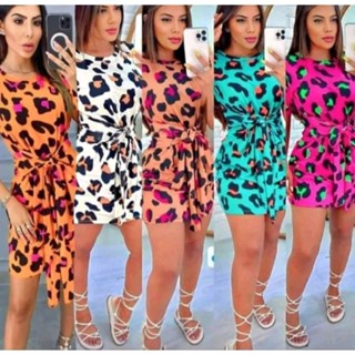 vestido curto ane amarração na cintura moda evangelica