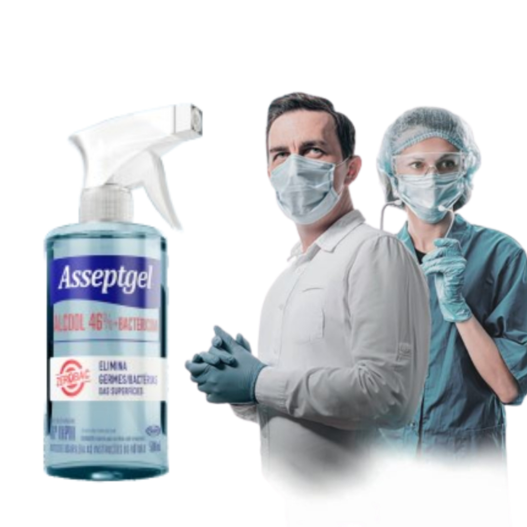 DESINFETANTE PARA SUPERFÍCIES BACTERICIDA ZEROBAC ALCOOL 46° 500ML| USO DOMÉSTICO: VIDROS, AZULEJOS,  BANCADAS E FÓRMICAS