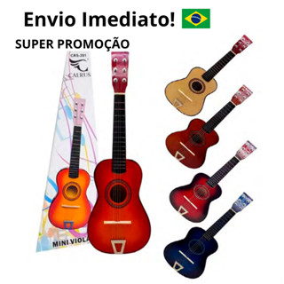 Mini Violão Infantil Palheta Semi Profissional Cordas Em Aço Violão Para Crianças Brinquedo Acústico Real