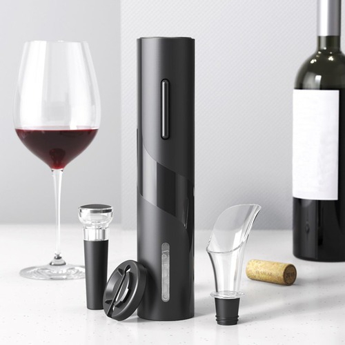 Saca Rolhas Automático Kit Abridor De Vinho Elétrico Marca Ikaza