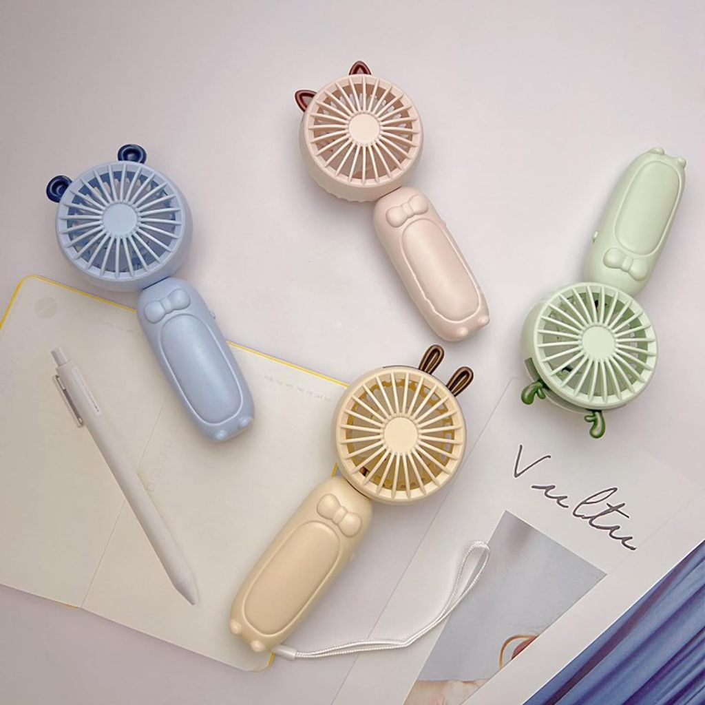 Mini Ventilador Portatil 17x6.8x4.5cm Usb Dobravel Mesa Mão Silencioso Viagens Ambientes Internos