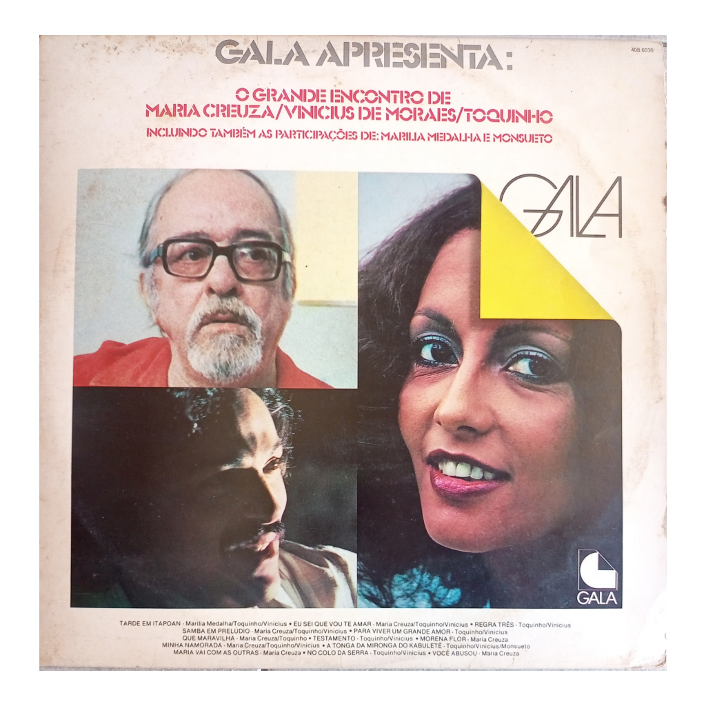 Lp Vinil O Grande Encontro de Maria Creuza Vinicius de Moraes e Toquinho