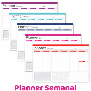 Planner Semanal de Mesa com 52 Folhas Planejamento em Oferta na Shopee