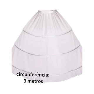Anágua 3 aros saiote de enchimento vestido debutante e noiva