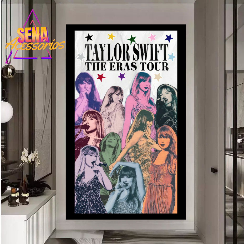 Quadro DecorativoTaylor Swift The Eras Tour Taylors Version Para Sala Quarto Fã Menina Menino em Oferta na Shopee