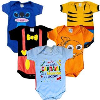 Body Temático Bebe Infantil Menino Mesversário Fantasia Heróis (Escolha seu modelo)