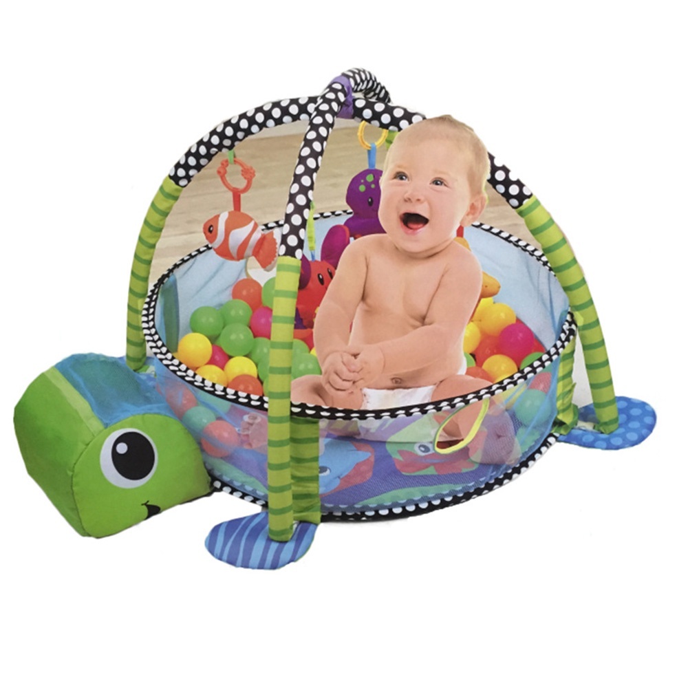 Tapete Atividades Piscina De Bolinhas 3 Em 1 Baby Style Tartaruga