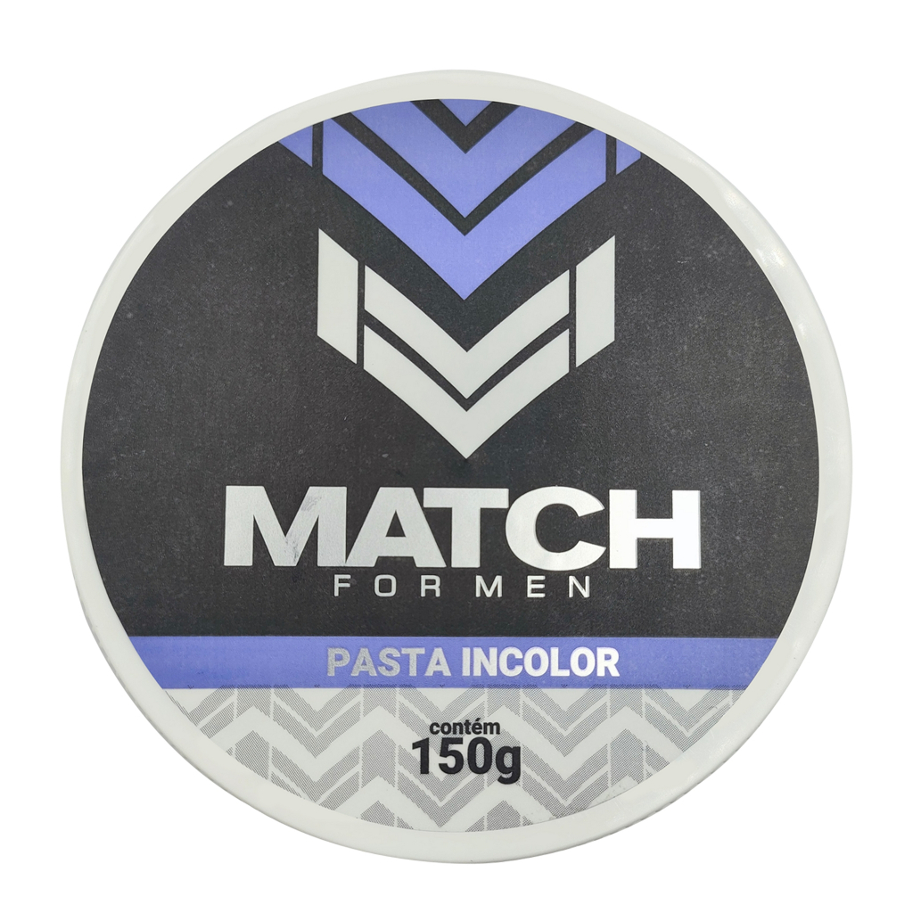 Pomada Profissional De Cabelo Modeladora e Fixadora Match ForMen 150gr Original Masculina Cabelo e Barba