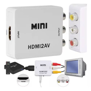 adaptador conversor hdmi/av hdmi para av tv de tubo