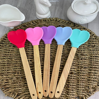 Espátula Colher de Silicone de Coração