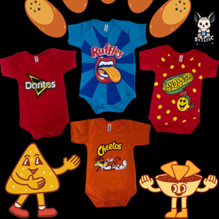 Body Bebê Temático Mesversário - Salgadinhos - 100% Algodão