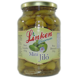 Mini Jiló em conserva LINKEN 300g em Oferta na Shopee