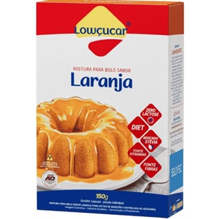 Mistura para Bolo Zero Açúcar Laranja Lowçucar 150g em Oferta na Shopee