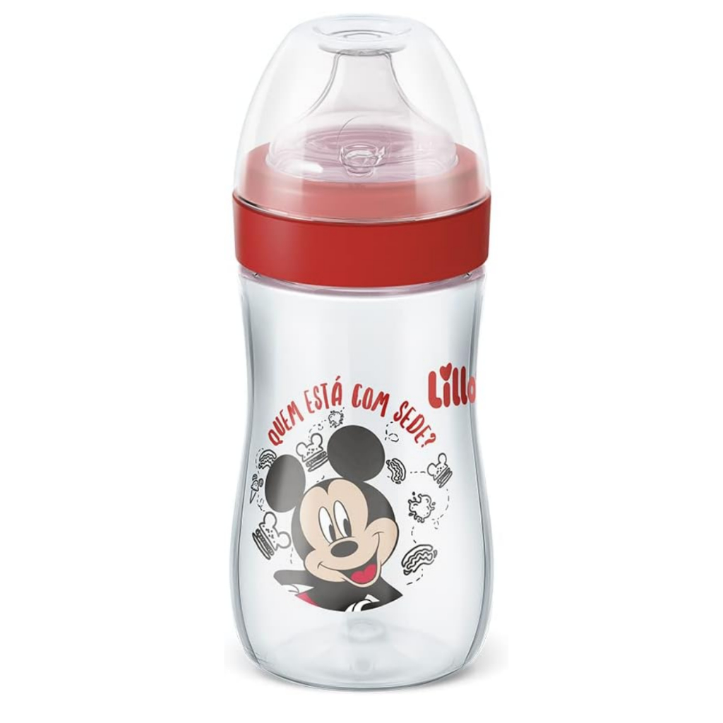 Copo Treinamento Lillo Evolution Disney Bebedor em Silicone 300mL Antivazamento +12 Meses