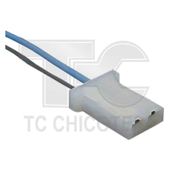 Chicote reparo 2 vias, porta fêmea, montado com 15 cm de cabo