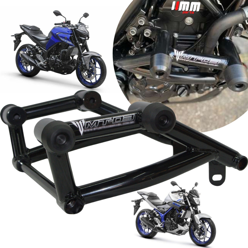 Protetor MT 03 STUNT RACE Gaiola Slider Proteçao Motor e carenagem Yamaha MT03 STUNT CAGE original 2015 A 2024