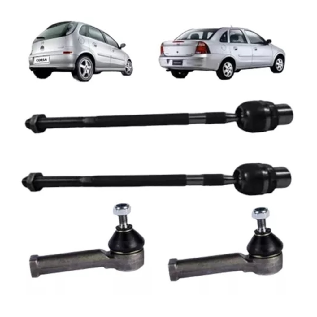Kit Braco Axial + Terminal Direção Corsa Joy - Maxx 2003 A 2012 Direção - Mecânica
