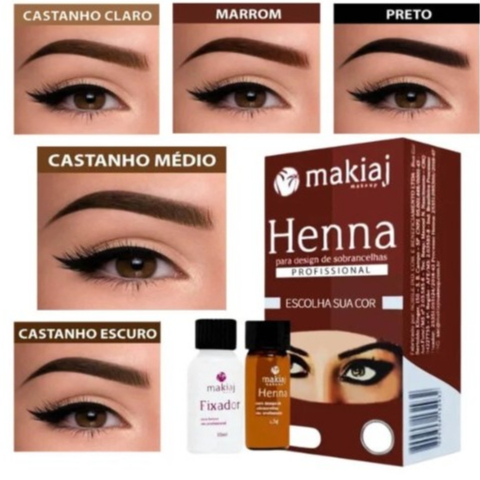 Makiaj Henna Para Design Sobrancelhas Alto Rendimento E Fixação Rena