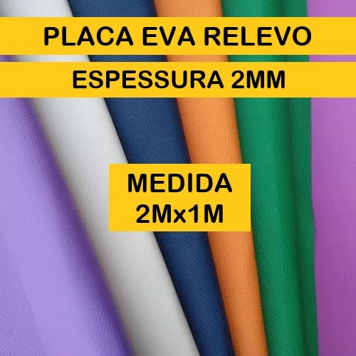 Placa Borracha Tapete Manta Lona Eva 2mX1m Com Textura Relevo Direto da Fábrica