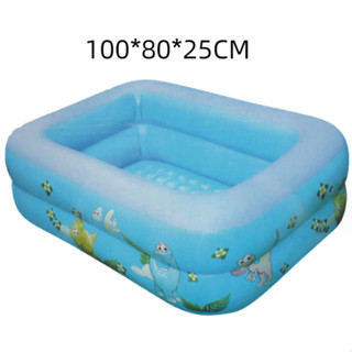 Piscina inflável 2 camadas quadrado piscina banho banheira bebê criança casa ao ar livre oceano bola piscina