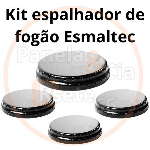 Kit Espalhadores para Fogão Esmaltec Veneza/Ágata/Caribe/Munique/Bali- 4 peças