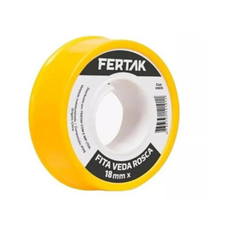 kit 10 Fitas Veda Rosca Fertak 18mm Vários Tamanhos