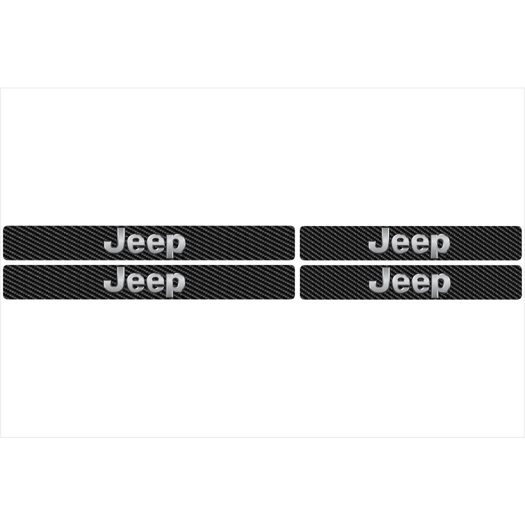 Soleira Automotiva JEEP Universal Todos os Carros da Marca JEEP renegade compass commander wrangler liberty grand cherokee gladiador cj5  entre outros