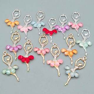 Aplique Bailarina Metal com Strass em Oferta na Shopee