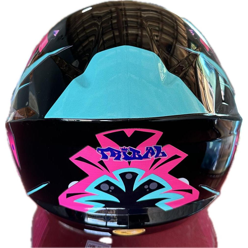 Capacete pro tork tribal aberto envernizado