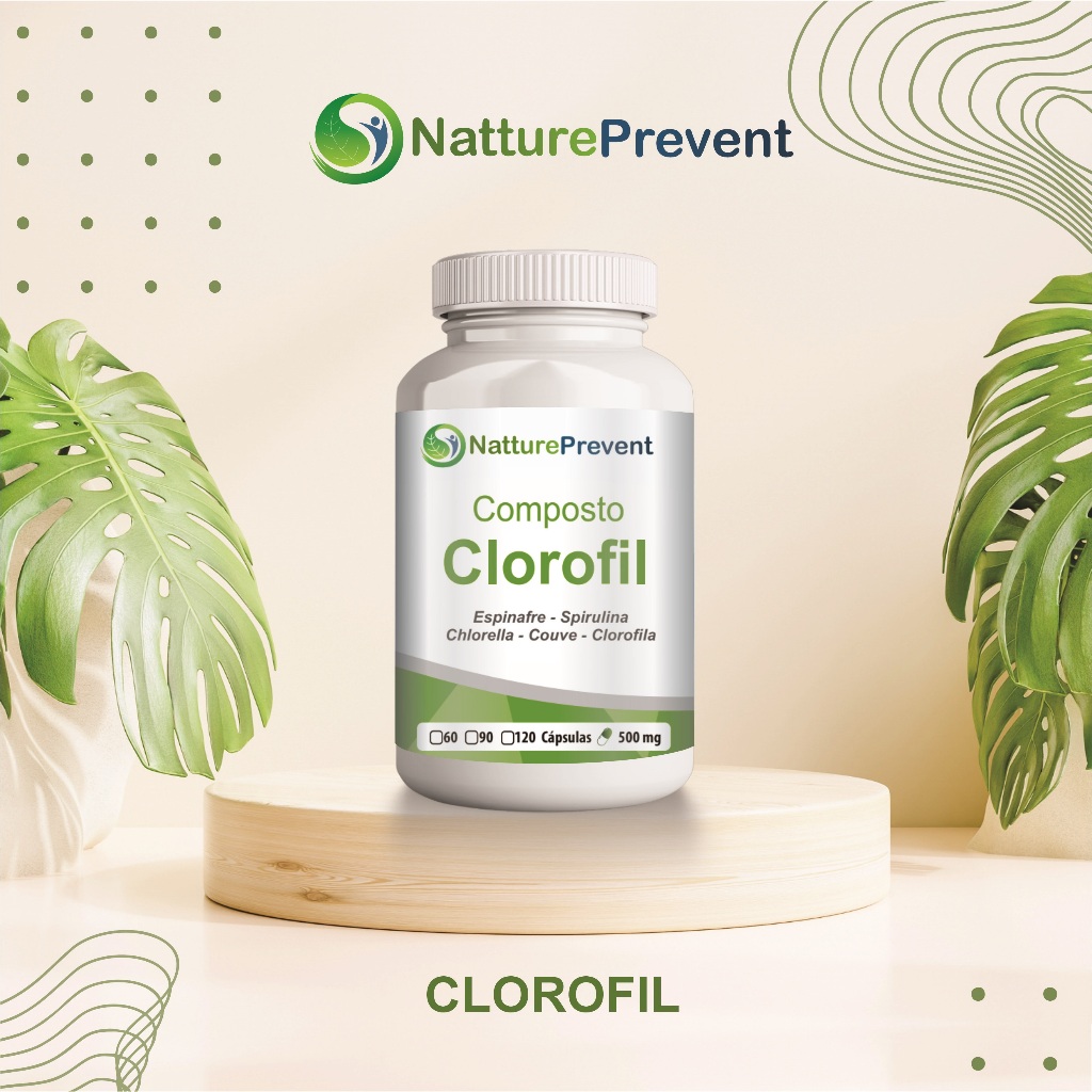SelvaMix Espinafre Couve Clorofila Spirulina Clorela 500mg 60 / 90 / 120 Cápsulas - Suplemento Alimentar natuverdemax