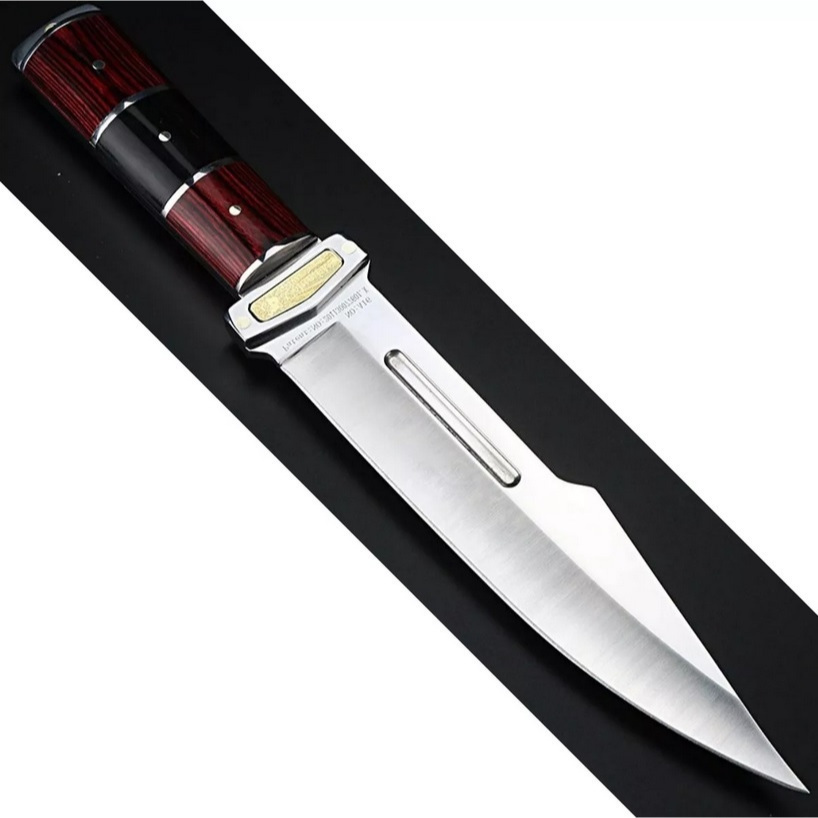 Faca churrasco Artesanal Alta Qualidade Afiada aço inox cirúrgico com bainha